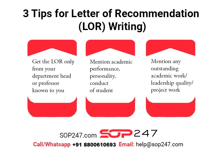 Letter of Recommendation (LoR) writing